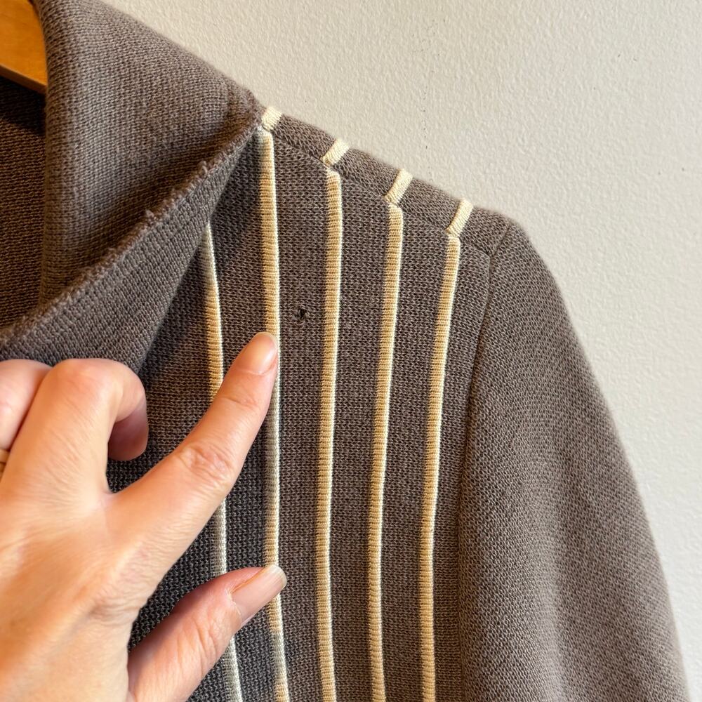 Free People Double Breasted Distressed Sweater Blazer - size Large - Picture 7 of 7